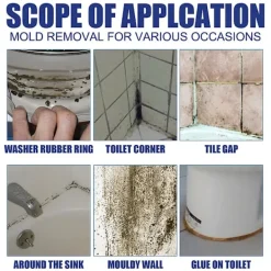 Clearance Snabbverkande Skummande Fläckborttagningsspray Mögelrengörare För Kök Badrum