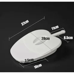 Online Sängpanna Vuxen Toffelsängpanna Med Lock Performance Health För Personligt Hemmabruk Och Sjukvård, vit