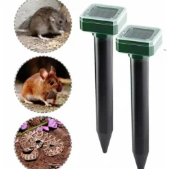 New PRYLEX Solcellsdriven Skadedjursskrämma Mot Ormar & Råttor 2-Pack