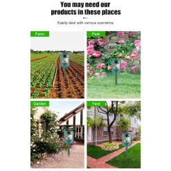 Sale INF Solcellsdriven skadedjursskrämma med ultraljud, rörelsesensor och ljud