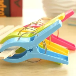 Outlet Solstol Strandhandduksklipp 4-pack Stora Klämmor Klädnypor Tunga Tvätt A One-size