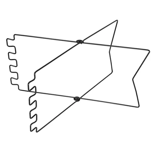 Outlet Sopbehållare i hopfällbart rostfritt stål, stativ för sopsäckar, bärbar utomhusstativ, svart