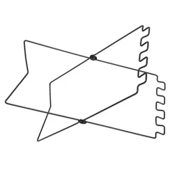Outlet Sopbehållare i hopfällbart rostfritt stål, stativ för sopsäckar, bärbar utomhusstativ, svart