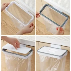 Outlet Sopbehållare med klämmor för låda/dörr/möbel, perfekt för husbil, resor, hem, kök, sortering.