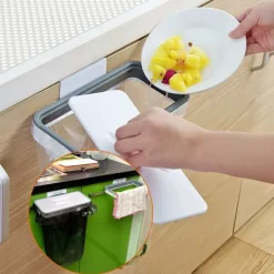 Outlet Sopbehållare med klämmor för låda/dörr/möbel, perfekt för husbil, resor, hem, kök, sortering.