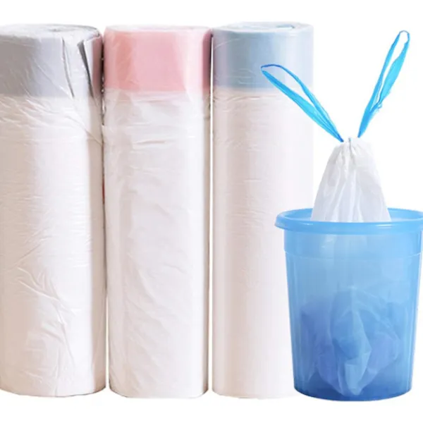 Discount Sopkassar med dragsko, små sopkassar, biologiskt nedbrytbara sopkassar, luktfria sopsäckar för sovrum, kök, kontor