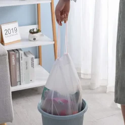 Discount Sopkassar med dragsko, små sopkassar, biologiskt nedbrytbara sopkassar, luktfria sopsäckar för sovrum, kök, kontor