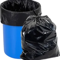 Sale Sopkasse 125 liter Glidande slips hög soptunna, Ultra resistent sopsäck, Svart sopsäck Selektiv sortering Sopor sopsäckar (80x100cm, 50 påsar)