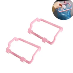Outlet Sopkorg för skåpdörr, 2 st hängande soppåsehållare för köksskåp, dörrar och skåp (rosa)