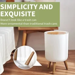 Outlet YIXI Sopkorg med trycklock, hundsäker sopkorg