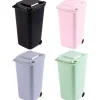 New Sopsäck för kontor, Mini papperskorg för skrivbord, Sopbehållare-set med pennställ, läppar och hjul (4-pack)