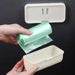 Clearance BLE Sopsäcksautomat Väggmonterad soppåsar Förvaringslåda för B Gray