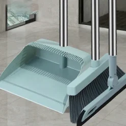 Outlet Sopskyffel och kvastset Golvskrapa Hushållsrengöring Långt handtag Rengöringsset För lobby Hushåll Kök Rengöring Rosa