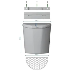 New Soptunna L med lock för husvagn/husbil