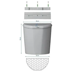 Best Soptunna L med lock för husvagn/husbil