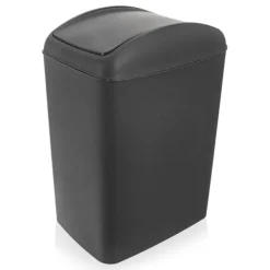 Online Orion Soptunna 5L, mörkgrå plast, svängbart lock