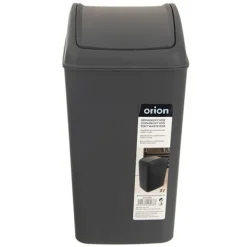 Online Orion Soptunna 5L, mörkgrå plast, svängbart lock