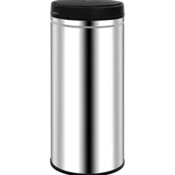 vidaXL Soptunna med automatisk sensor 80 L rostfritt stål
