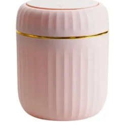 Clearance Soptunna med lock - Mini soptunna - Multifunktionell förvaringsbehållare - Rosa