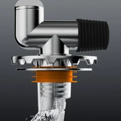 Clearance unbranded Speciell golvavloppskontakt Deodorant Uppnå jämn och effektiv dränering Silver