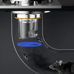 Clearance unbranded Speciell golvavloppskontakt Deodorant Uppnå jämn och effektiv dränering Silver