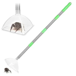 Hot Spindel- och insektsfångare - Justerbar spindelfångare med långt handtag