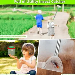 Hot Spindel- och insektsfångare - Justerbar spindelfångare med långt handtag