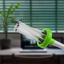 Clearance Spindelfångare, Extra lång insektsfångare med handtag för säker och humant avlägsnande av spindlar och insekter folding green 78.5cm