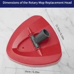 Clearance Spinnmopp Ersättningsbas Huvud för Vileda Mopp, Triangel Snurrmopp Huvud Skiva för Vileda Lätt Vridmopp - Plastfodral Skiva Del