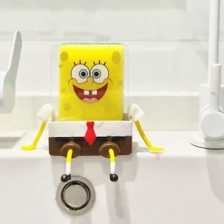 Best Spongehållare i tecknad film med svamp, kökssvampar SpongeBob-hållare, diskbänkshylla svamp avloppsställ