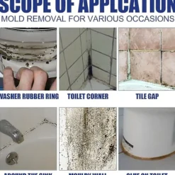 Best Spray för mögeltvätt, Spray för mögelborttagning, Avkalkningsspray för badrum, Lämplig för väggar, kakel, golv, diskhoar, badkar och toaletter[D] | Fyndiq 2Pcs