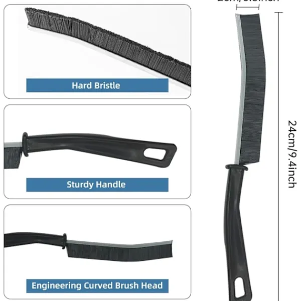 Online Springrengöringsborste 3 st, rengöringsverktyg för smala hörn i hemmet, köket, badrummet och fönsterspår