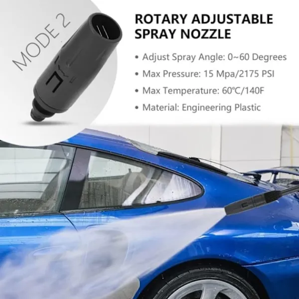 Sale Sprutpistol för högtryckstvätt, roterande sprutpistol med dubbla funktioner