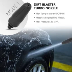 Sale Sprutpistol för högtryckstvätt, roterande sprutpistol med dubbla funktioner