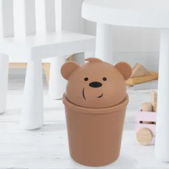 New B2X Söt björnsoptunna med avtagbart lock för barnrummet