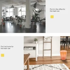 Best 1st Enkel Modern Papperskorg Hem DIY Blomhållare Synlig Chic Avfallskorg