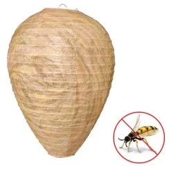 Best Otego 2st Getingfällor giftfritt lockbete av papper, avskräckande för bin - Getingbo Beige