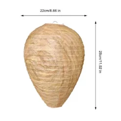 Best Otego 2st Getingfällor giftfritt lockbete av papper, avskräckande för bin - Getingbo Beige