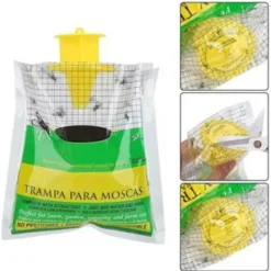 Outlet UNBRANDED 4st hängande hopfällbar flugfälla + bete As in pictures