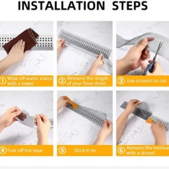 Discount OCEAN st Hårfångare, Självhäftande Engångsfilter för Badrum Kök Golvbrunn, Hårfångarfilter för Duschbrunn, Förhindra Blockering i Kök, Bad