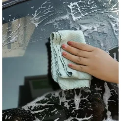 ATELA 10st mikrofiber glasrengöringsduk trasa luddfri för fönster bil kök spegel inga spår återanvändbar fiskfjäll trasa polering 25*25cm