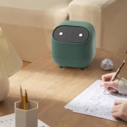 Discount Söt mini skrivbords papperskorg, trycklock - kreativt vacker