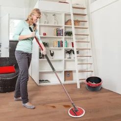 Sale KOOLYou 3st mopppåfyllning för Vileda Spin And Clean Mopp, Byte av spinnmopphuvud, tvättbart återanvändbart mikrofibermopphuvud gray