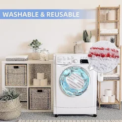 Sale KOOLYou 3st mopppåfyllning för Vileda Spin And Clean Mopp, Byte av spinnmopphuvud, tvättbart återanvändbart mikrofibermopphuvud gray