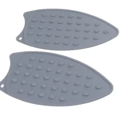 2st Silikonjärnstödsdyna Slitstark Slagtålig Värmebeständig järnmatta för strykbrädor Strykjärn Grå