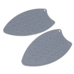 2st Silikonjärnstödsdyna Slitstark Slagtålig Värmebeständig järnmatta för strykbrädor Strykjärn Grå