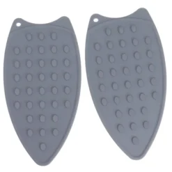 2st Silikonjärnstödsdyna Slitstark Slagtålig Värmebeständig järnmatta för strykbrädor Strykjärn Grå