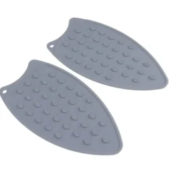 2st Silikonjärnstödsdyna Slitstark Slagtålig Värmebeständig järnmatta för strykbrädor Strykjärn Grå