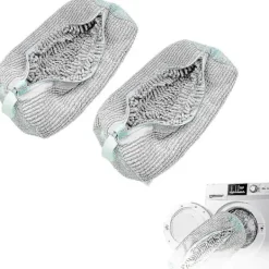 Hot st skotvättspåsar för tvättmaskin, skotvättspåse för tvättmaskin och torktumlare (grå) [DB] Grå - 2st Grey - 2pcs