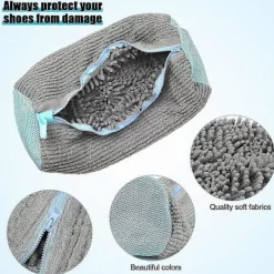 Hot st skotvättspåsar för tvättmaskin, skotvättspåse för tvättmaskin och torktumlare (grå) [DB] Grå - 2st Grey - 2pcs